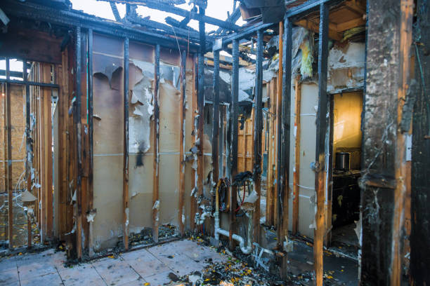 Professional Fire Damage Removal technician working in Kerman, CA